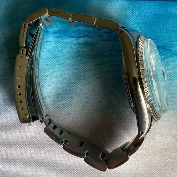 Rolex Ref 16030 Automatic 36mm Datejust White Buckley Dial Quickset Watch - Picture 5 of 7